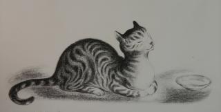 Appraisal: Peggy Bacon lithograph Peggy Bacon American - - ''Contentment'' Flint