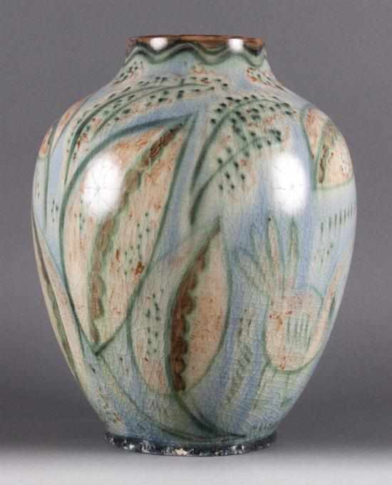 Appraisal: Rookwood high glazed art pottery vase by Jen Jensens with