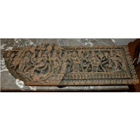 Appraisal: Thai Carved Wood Panel Fragment Estimate -