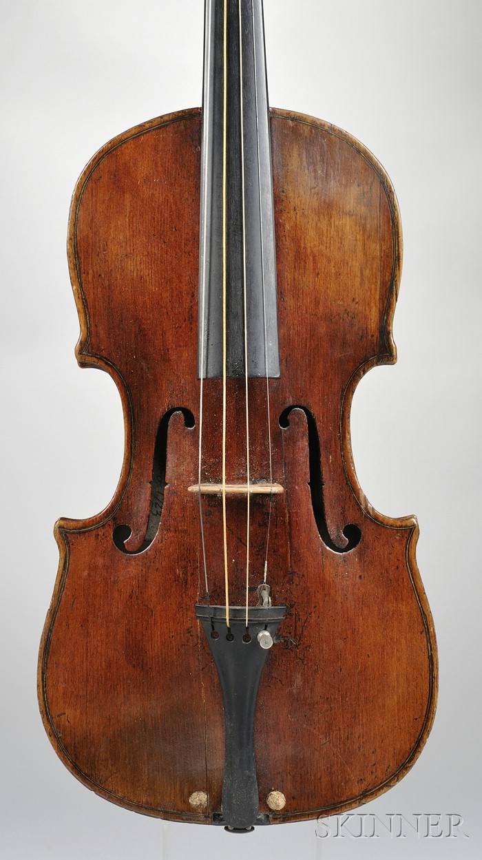 Appraisal: Violin c labeled SPADARI length of back mm with case