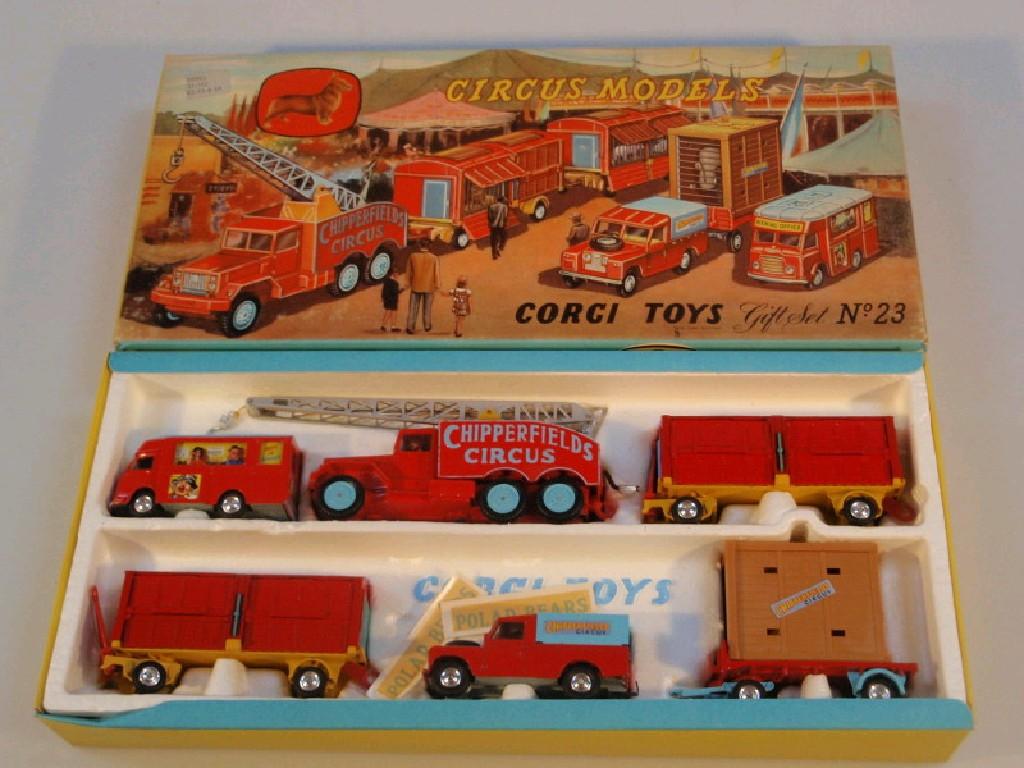 Appraisal: A Corgi toys gift set no - circus models with