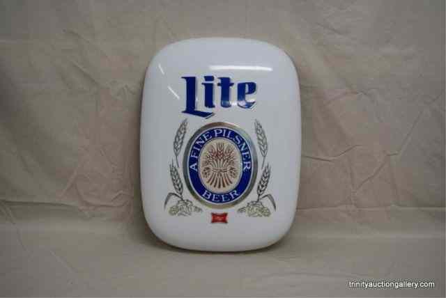 Appraisal: Miller Lite Wall Mount Plastic Beer SignThis is for a