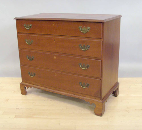 Appraisal: Chippendale cherry chest of drawers late th c h w