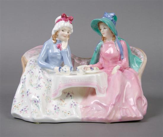 Appraisal: A Royal Doulton Porcelain Figural Group Width inches