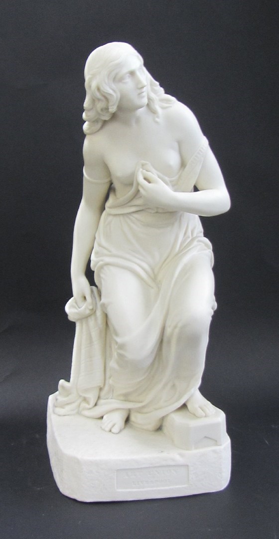 Appraisal: A Copeland parian figure modelled as a classical maiden in