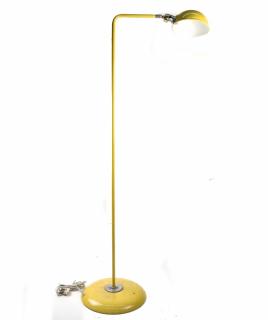 Appraisal: Yellow Floor Lamp Modern metal floor lamp painted yellow H