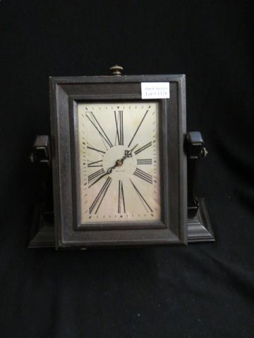 Appraisal: Waltham Desk Clock swing style in frame deco era winder