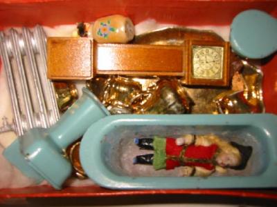 Appraisal: A bisque head dolls house doll high and a quantity