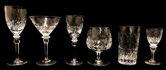 Appraisal: Rogaska 'Gallia' pattern stemware approximately fifty-three pieces th Century Yugoslavian