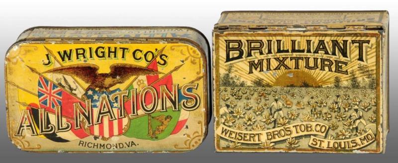 Appraisal: Lot of Tobacco Tins Description Includes All Nations manufactured by