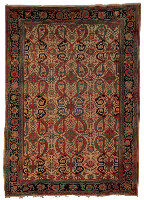 Appraisal: Persian carpet ca with mother and child design on an