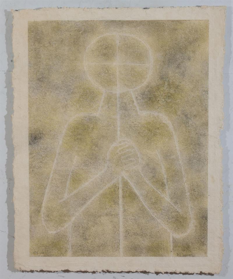 Appraisal: RUFINO TAMAYO - UNTITLED Etching on handmade paper with full