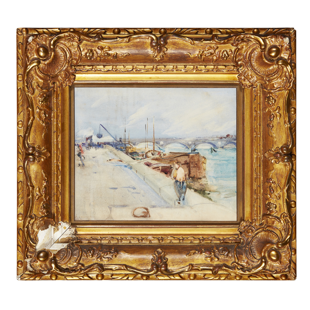 Appraisal: JAMES GARDEN LAING R S W SCOTTISH - QUAYSIDE PARIS