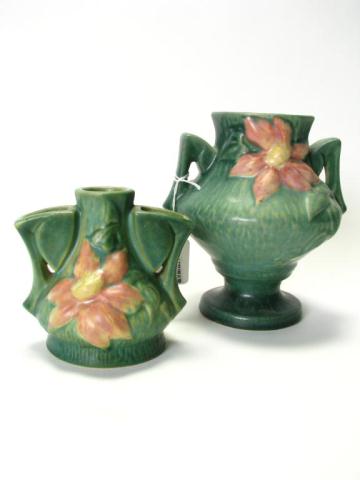 Appraisal: Roseville Pottery two items including vase - '' and -inch