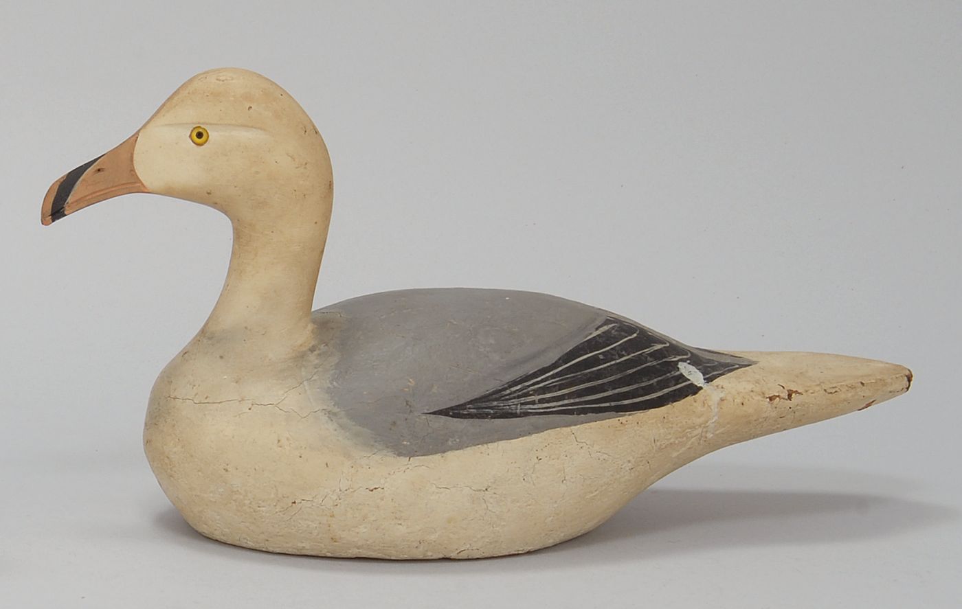 Appraisal: ROY CONKLIN CONFIDENCE SEAGULL DECOY In cork Old and mostly