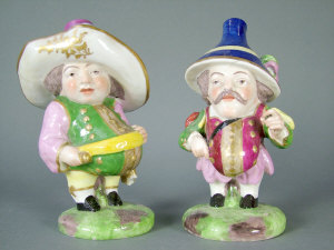 Appraisal: Pair of Mansion House dwarves painted in bright colours each