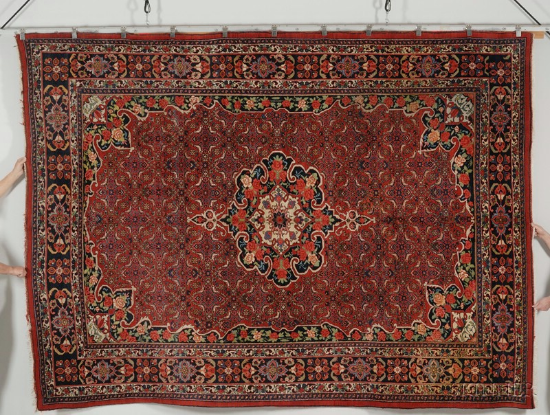 Appraisal: Bidjar Carpet Northwest Persia second quarter th century ft in