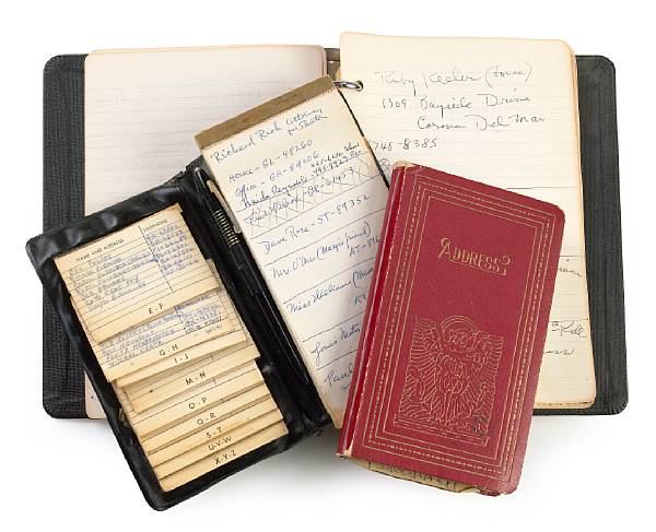 Appraisal: A Busby Berkeley group of address books s- s Three