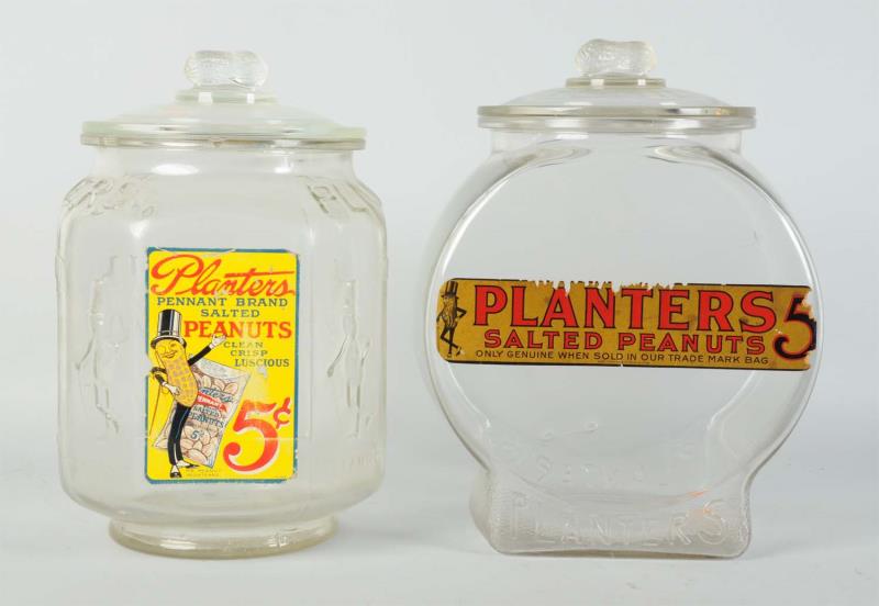 Appraisal: Lot Of Planter's Peanut Jars This lot includes an eight