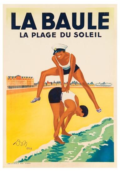 Appraisal: DON Jean - LA BAULE lithograph in colors condition B