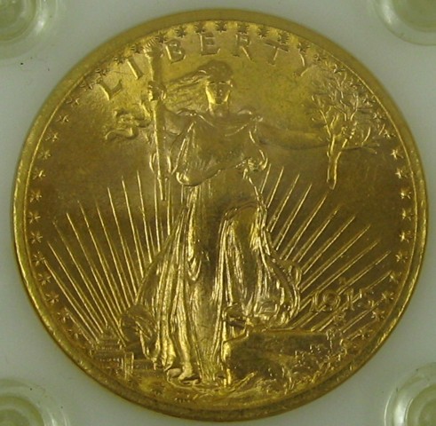 Appraisal: U S TWENTY DOLLAR GOLD COIN St Gaudens type -S