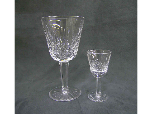 Appraisal: Group of Waterford Crystal stemware including pair of Lismore white