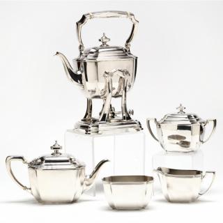 Appraisal: Tiffany Co Hampton Sterling Silver Tea Service five pieces including