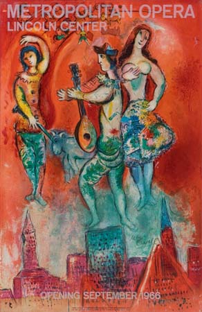 Appraisal: MARC CHAGALL after Carmen Color lithograph x mm x inches