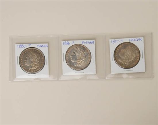 Appraisal: Morgan Silver Dollars -P -P -S