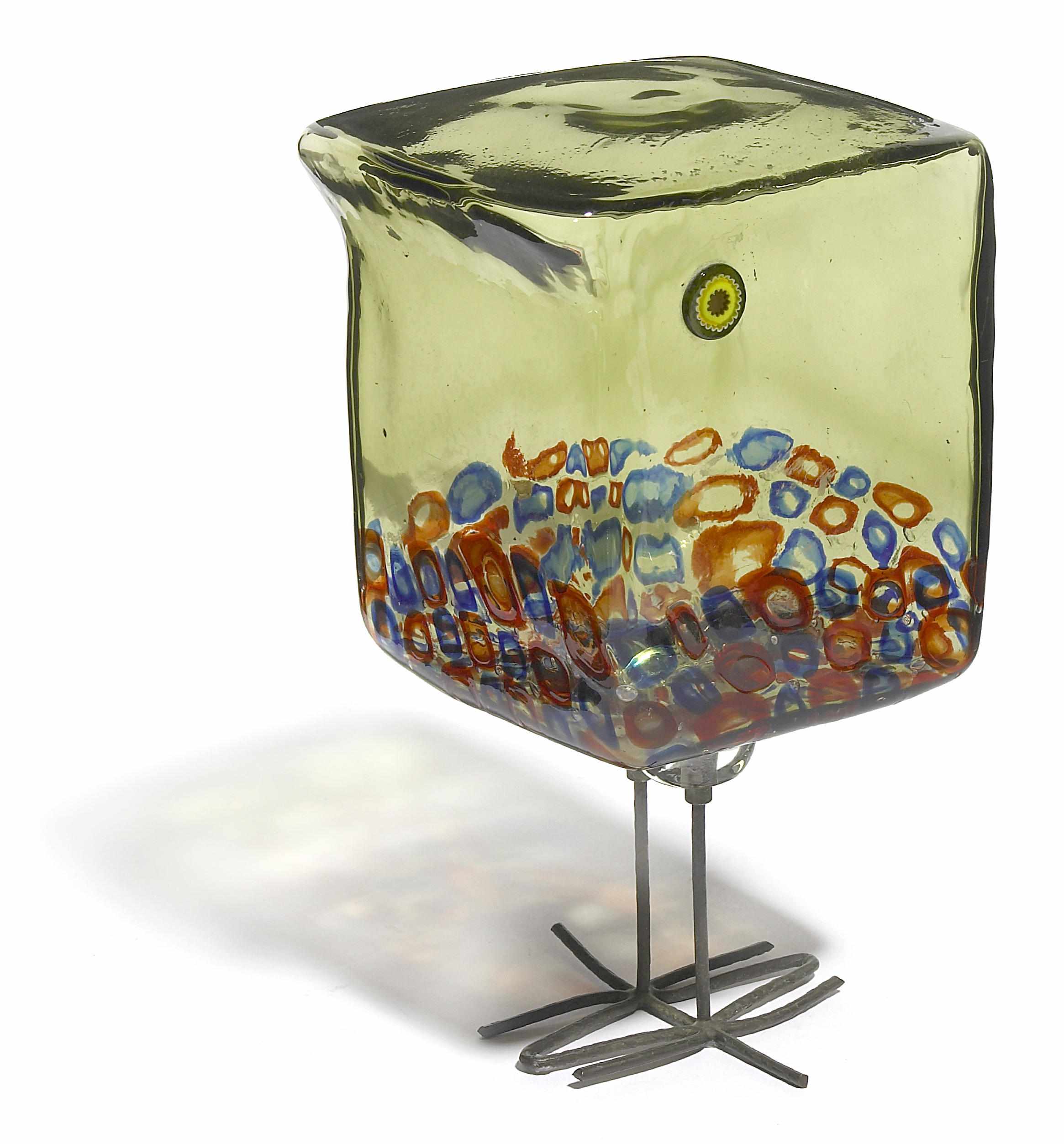 Appraisal: An Alessandro Pianon for Vistosi glass and metal bird circa