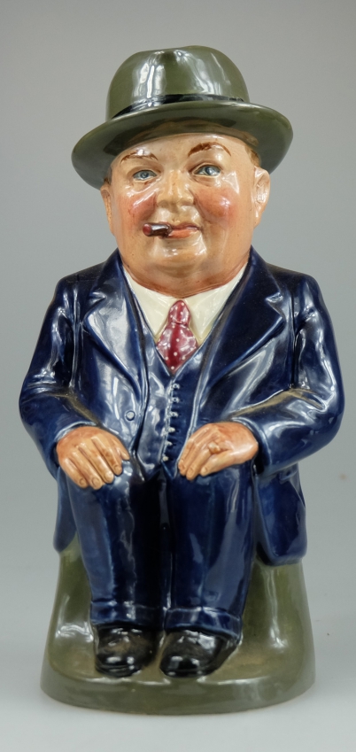 Appraisal: Royal Doulton large toby jug Cliff Cornell marked famous Cornell