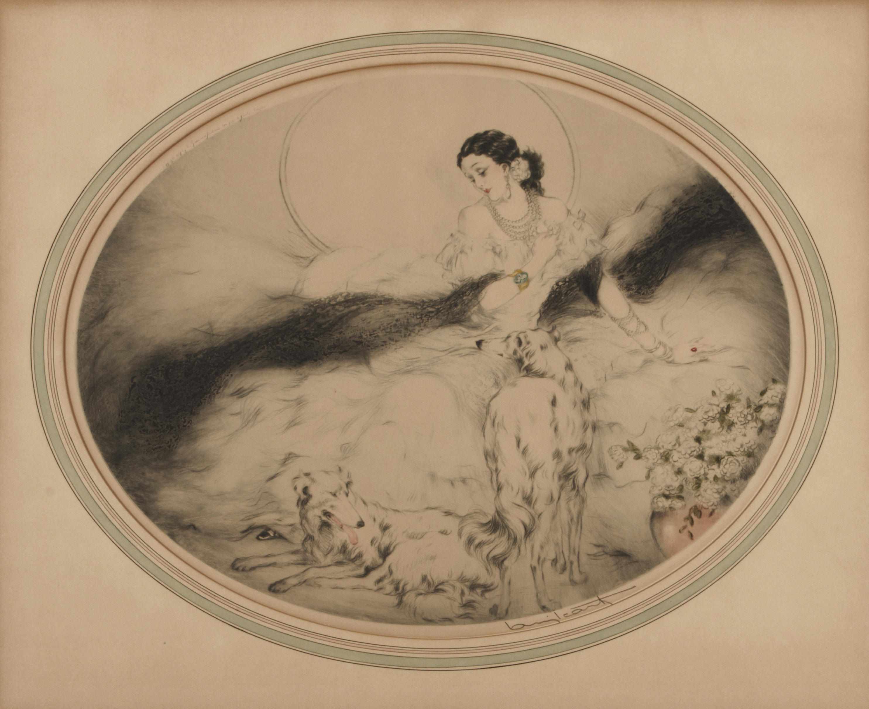 Appraisal: Louis Icart French - Lady of the Camelias H C