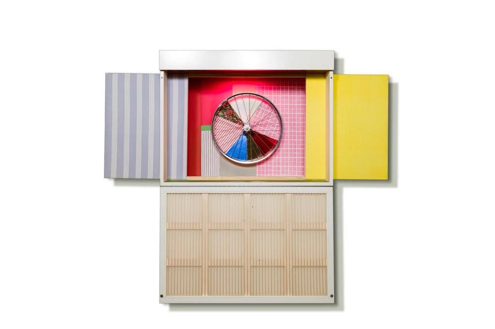 Appraisal: ROBERT RAUSCHENBERG American - Publicon-Station IV wood and aluminum multiple