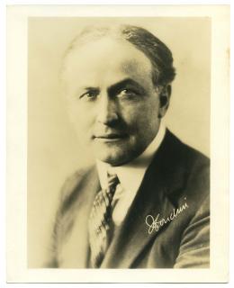 Appraisal: Houdini Harry Sepia Tone Vintage Publicity Photo of Houdini Circa