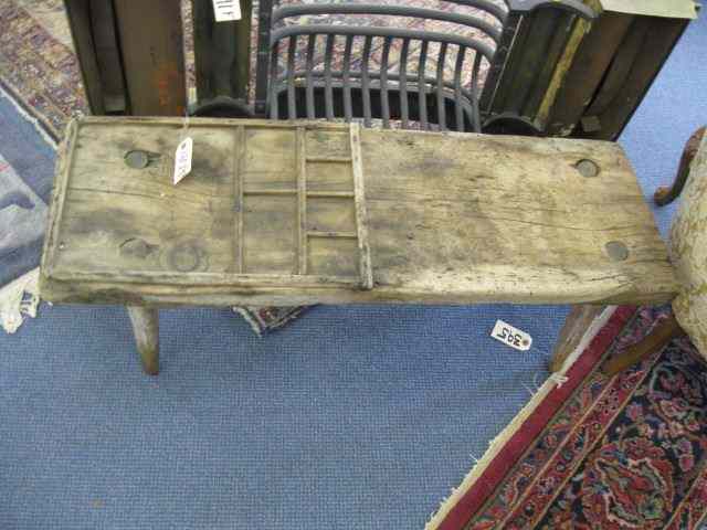 Appraisal: Early American Seed Sorting Bench