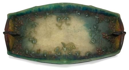 Appraisal: Almeric Walter and Henri Berge Pate de Verre Tray Estimate