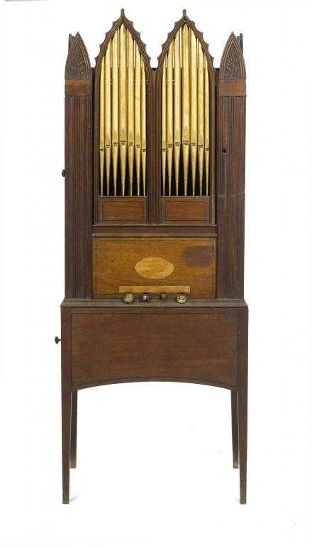 Appraisal: A SCOTTISH GEORGE III MAHOGANY CHAMBER BARREL ORGAN BY MUIR