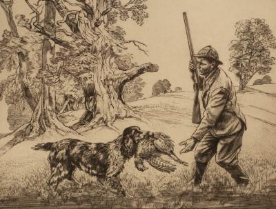 Appraisal: Henry Wilkinson - Pheasant Shooting signed and numbered etching cm