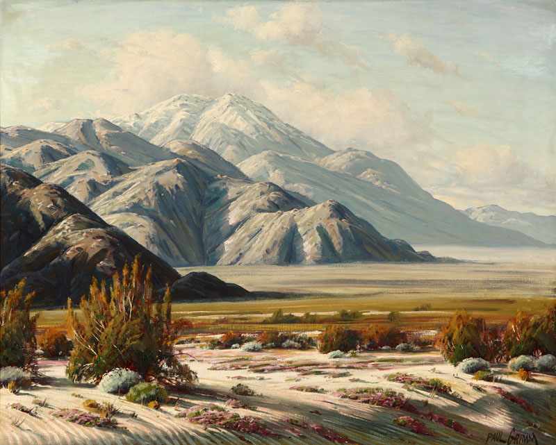 Appraisal: Paul Grimm - Palm Springs CA Neath San-Jacinto Mountain Landscape