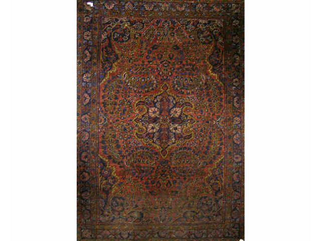 Appraisal: Antique Sarouk x oriental rug finer quality but shows wear