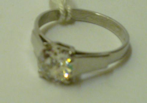 Appraisal: A SOLITAIRE DIAMOND RING the old round brilliant cut diamond