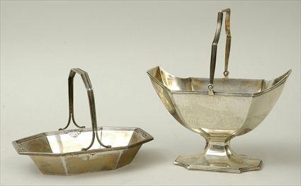 Appraisal: Two American Sterling Silver Baskets Dominick Haff and Frank Whiting