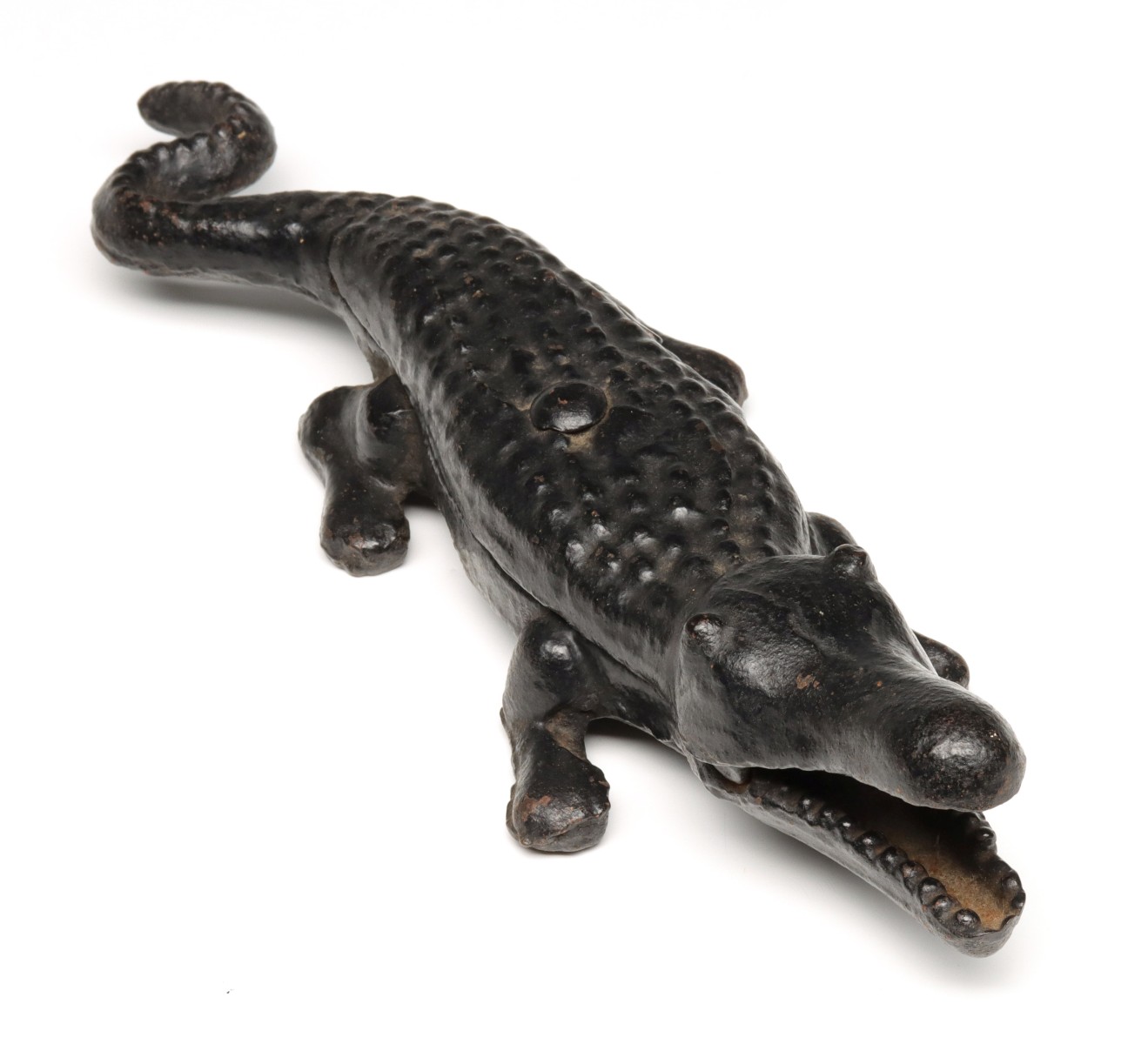 Appraisal: CAST IRON FIGURE OF AN ALLIGATOR CIRCA Measures inches long