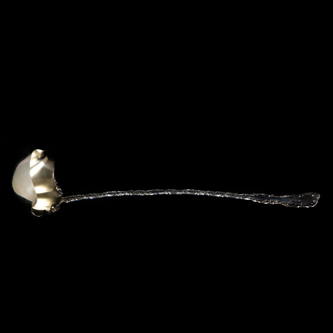 Appraisal: WHITING LOUIS XV STERLING PUNCH LADLE INTIAL L Whiting Louis