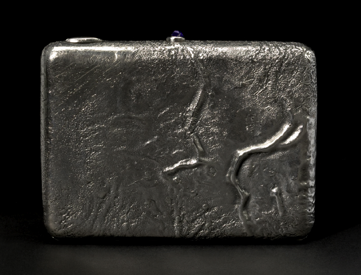 Appraisal: Baltic Silver Samorodok Cigarette Case second quarter th century Estonia