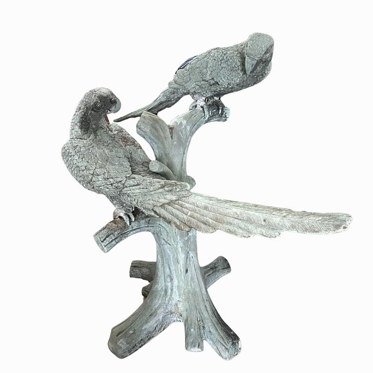 Appraisal: Large Birds Garden Bronze Sculpture Large Birds Garden Bronze Sculpture