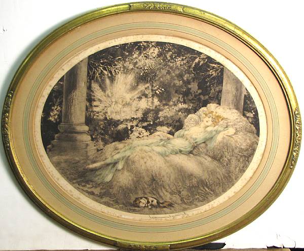 Appraisal: Louis Icart French - Sleeping Beauty H C amp I