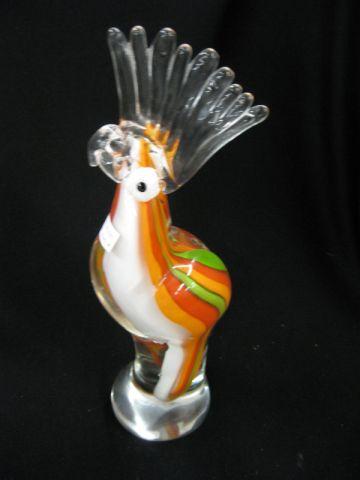 Appraisal: Art Glass Figurine of a Bird excellent