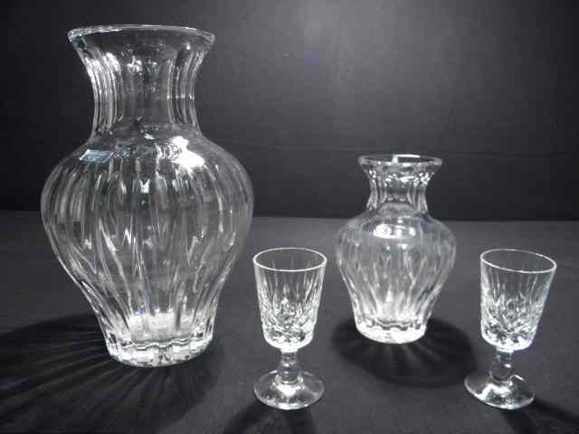 Appraisal: Two Waterford cut crystal vases of various sizes Both in