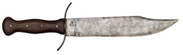 Appraisal: US Civil War Bowie Knife Engraved With Virginia Seal Bowie